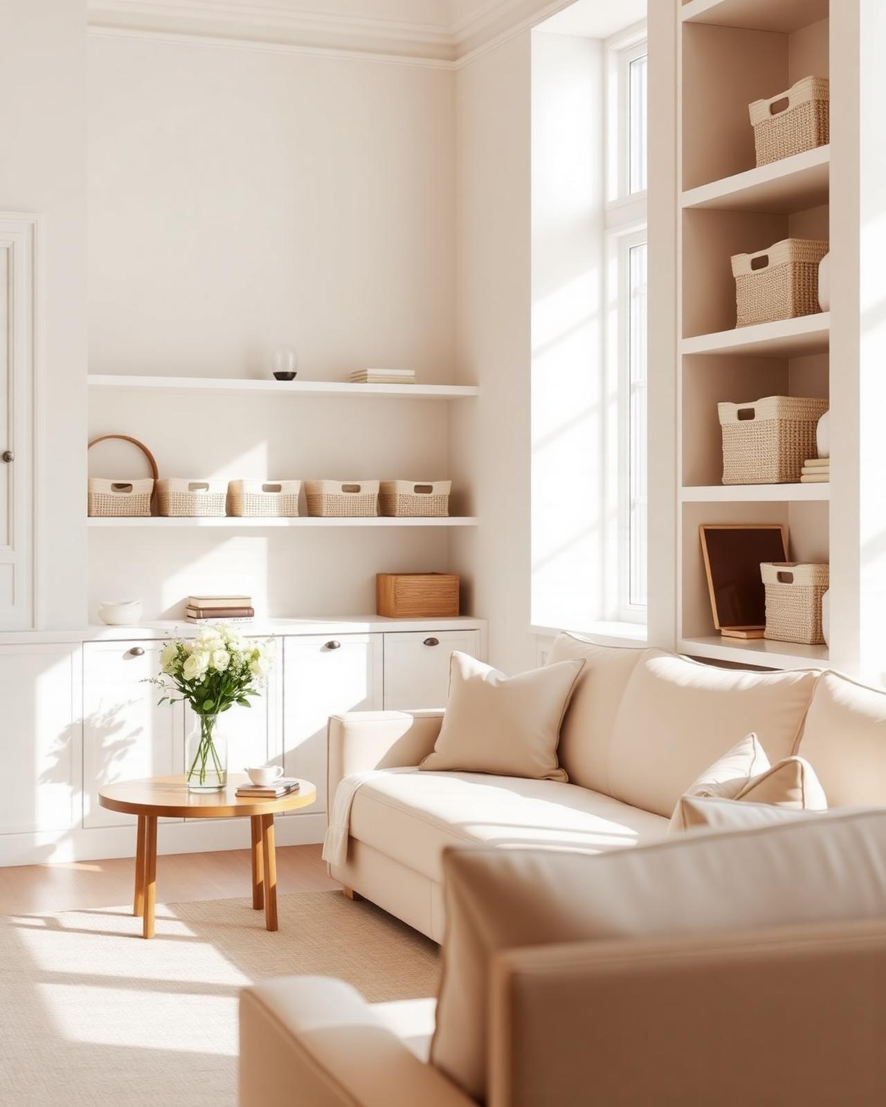 Intérieur lumineux et organisé